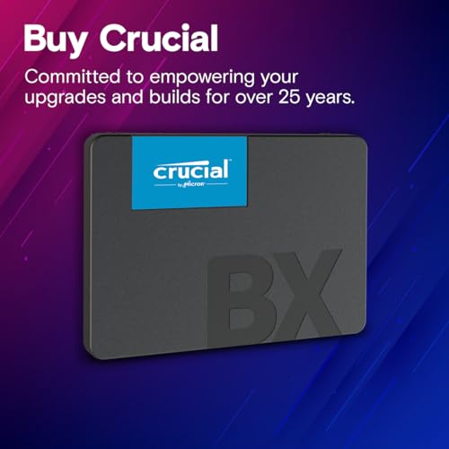 Crucial BX500 1TB 3D NAND SATA 2.5-Inch Internal SSD, up to 540 MB