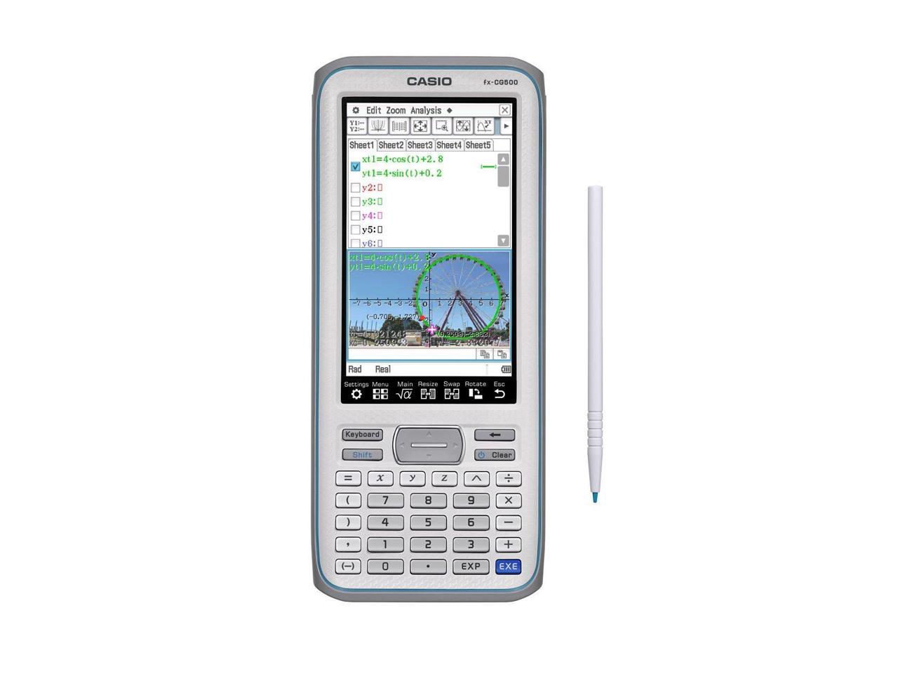 Casio Touchscreen with Stylus Graphing Calculator, 4.8 (fx