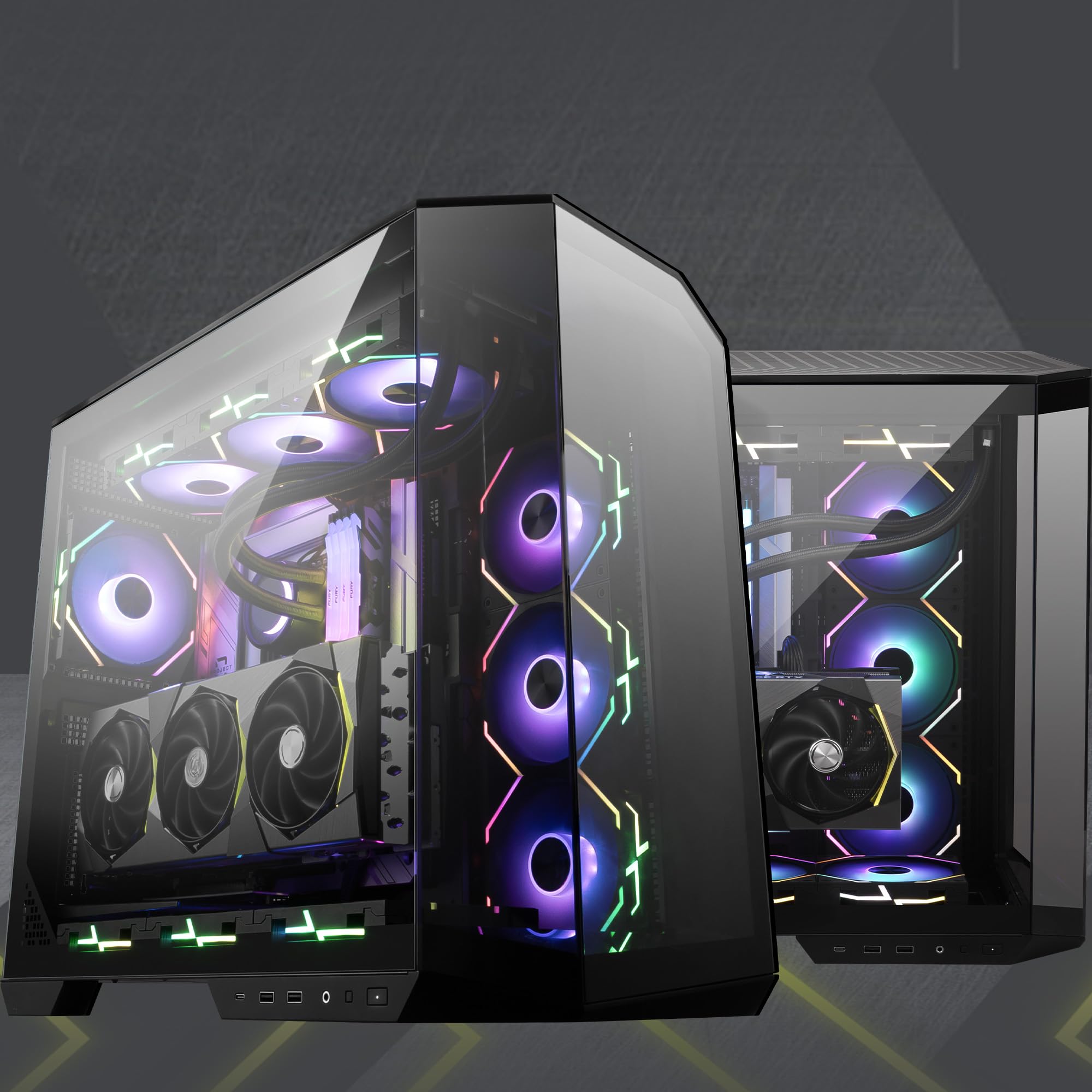 MSI MAG PANO 100L PZ Mid Tower ATX Gaming Case, ABS Plastic
