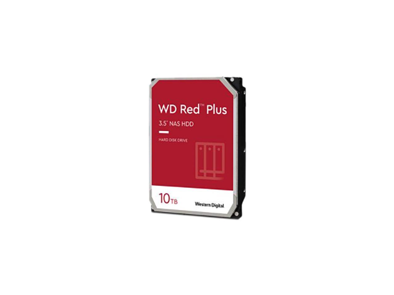 WD Red Plus 10TB NAS Hard Disk Drive - 7200 RPM Class SATA 6Gb/s