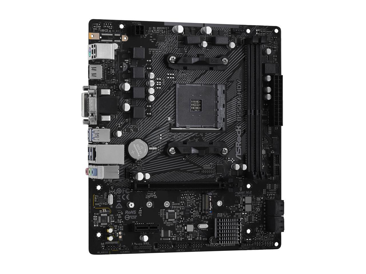 PCパーツ ASRock B550M-HDV B550 AM4 MicroATX ASRock B550M-HDV AM4 Micro ATX AMD Motherboard - Newegg.com