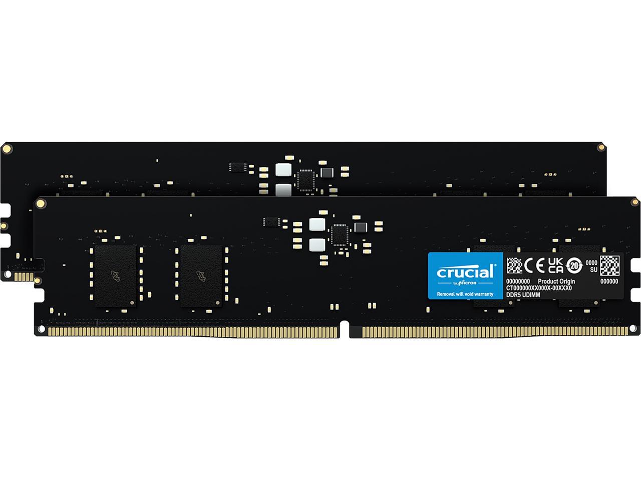 Crucial 32GB (2 x 16GB) 288-Pin PC RAM DDR5 4800 (PC5 38400